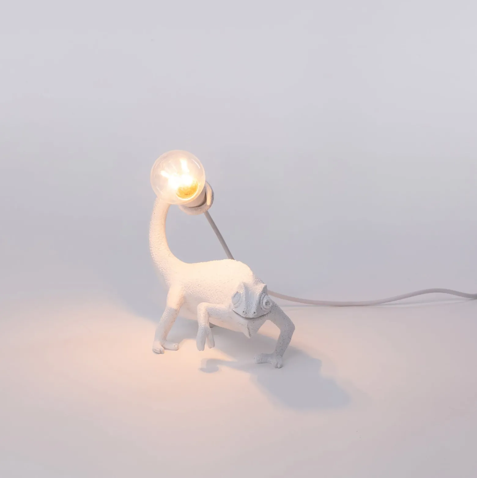 SELETTI LED-Dekolampe Chameleon Lamp Still, weiß, USB