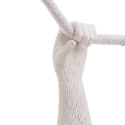 SELETTI Monkey Lamp Dekohängelampe weiß schwingend