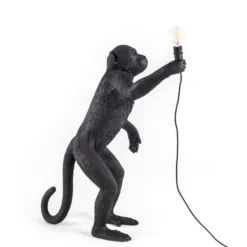 SELETTI Monkey Lamp LED-Dekolampe stehend schwarz