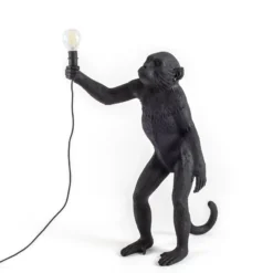 SELETTI Monkey Lamp LED-Dekolampe stehend schwarz