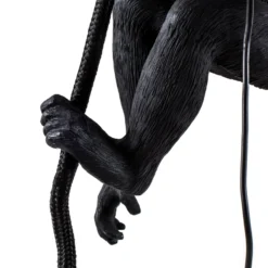 SELETTI Monkey Lamp LED-Hängelampe hängend schwarz