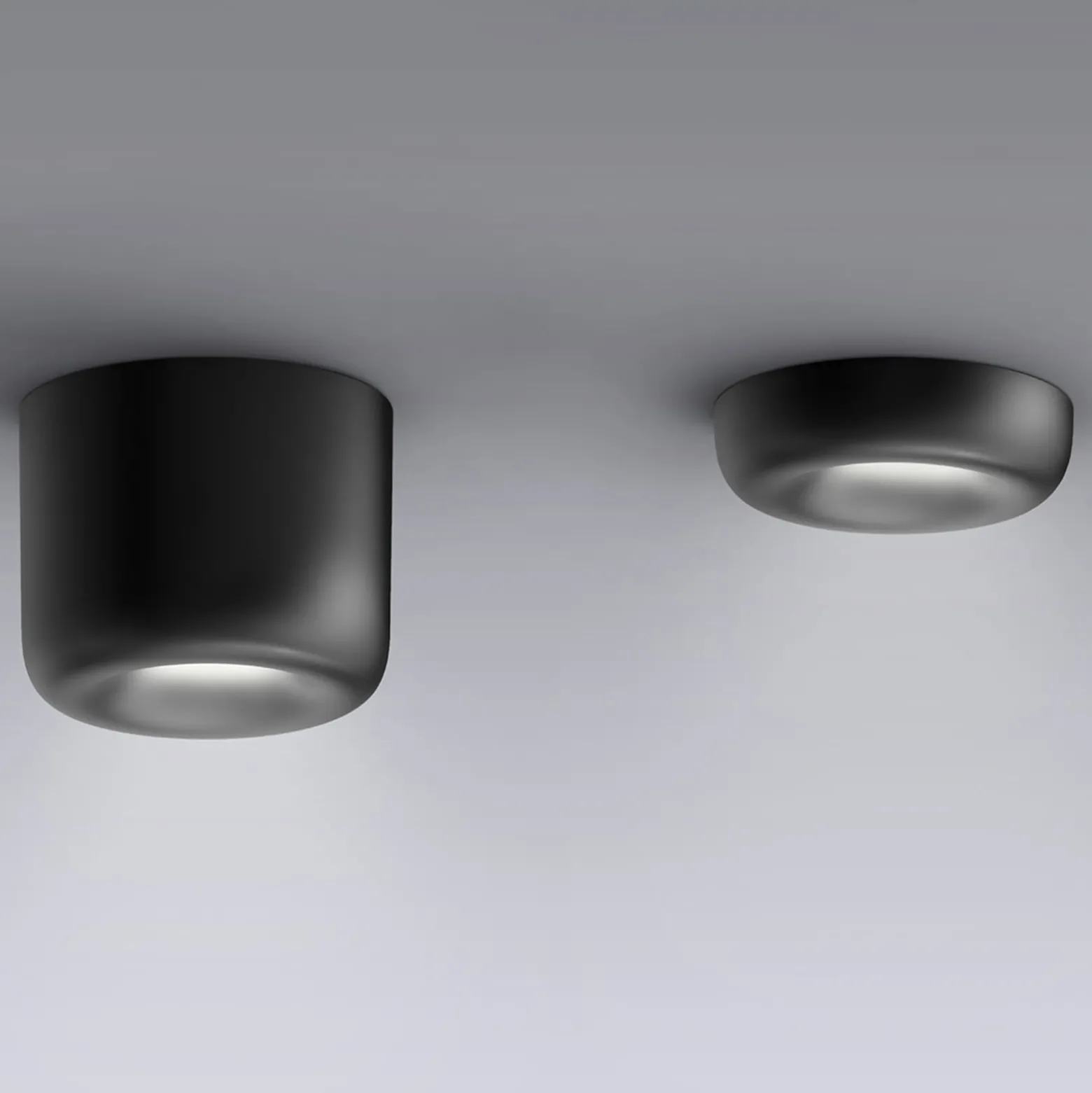 serien.lighting Cavity Ceiling S, schwarz