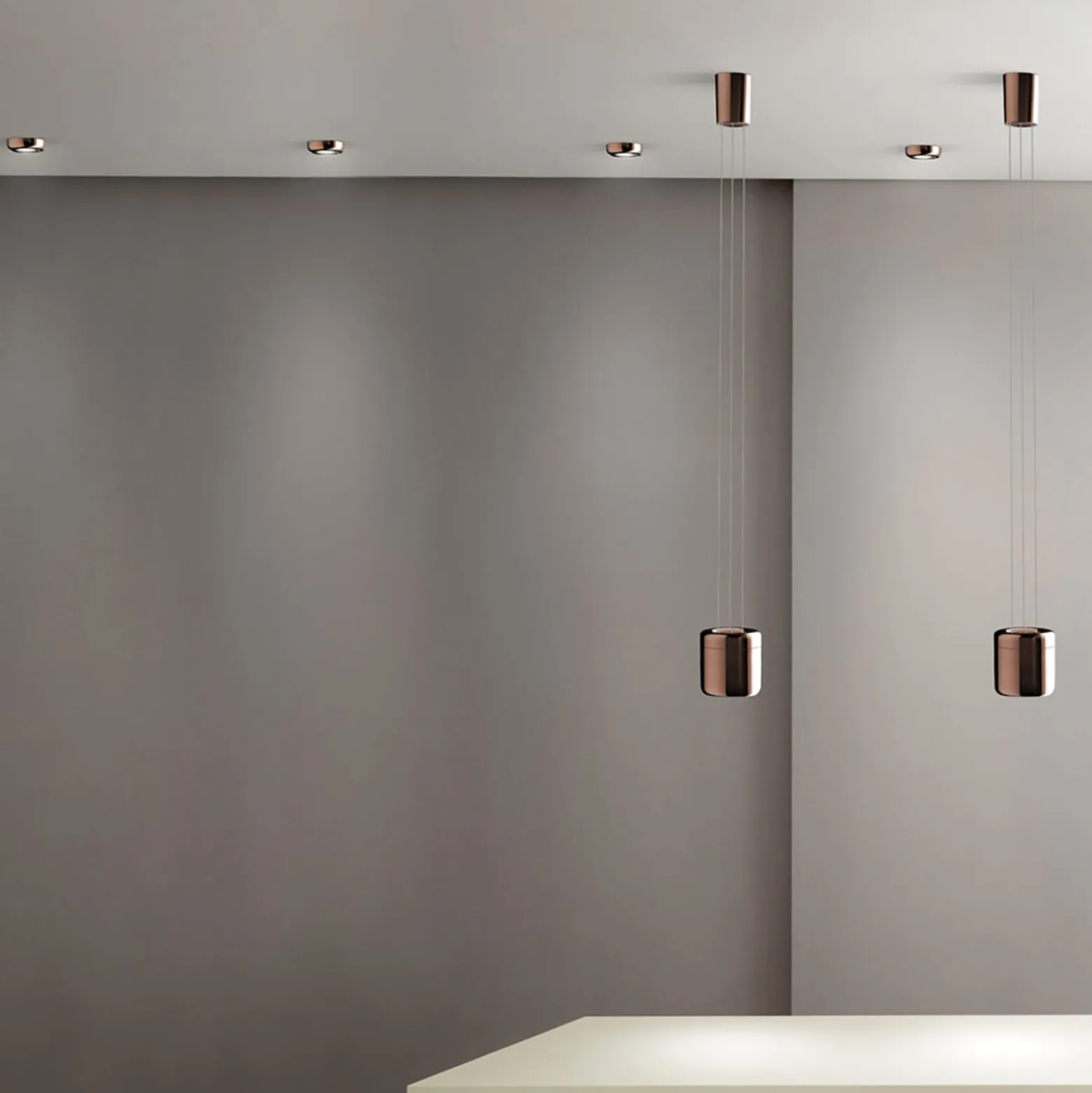 serien.lighting Cavity Recessed L, bronze