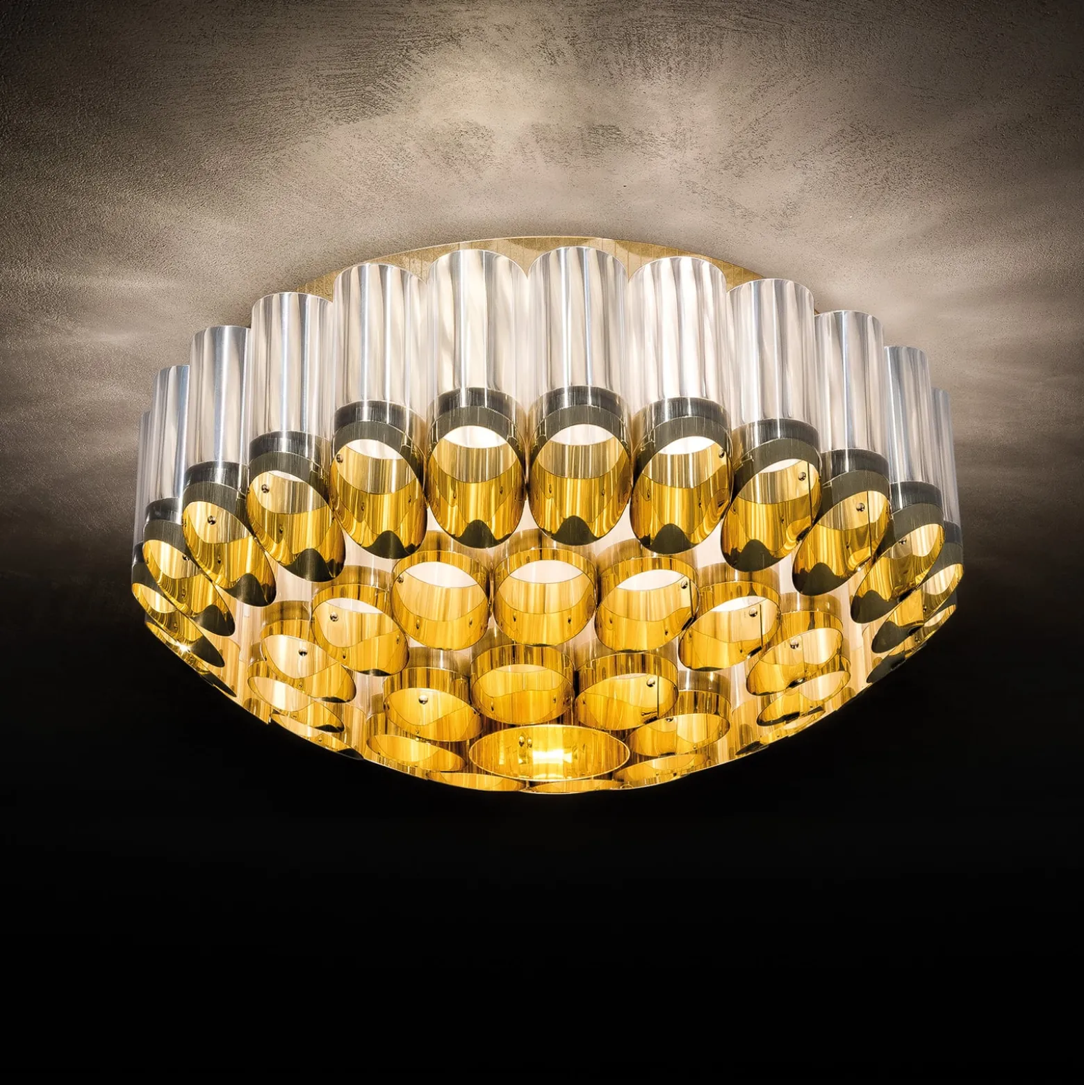 Slamp Odeon Ceiling Deckenleuchte, gold, Ø 65 cm