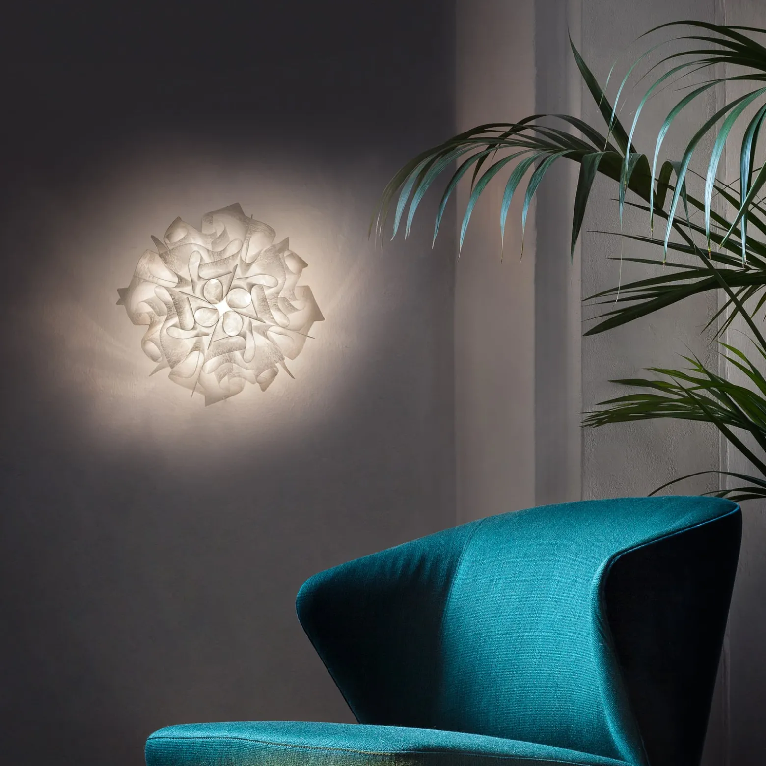 Slamp Veli Couture Medium Deckenlampe weiß Ø53 cm