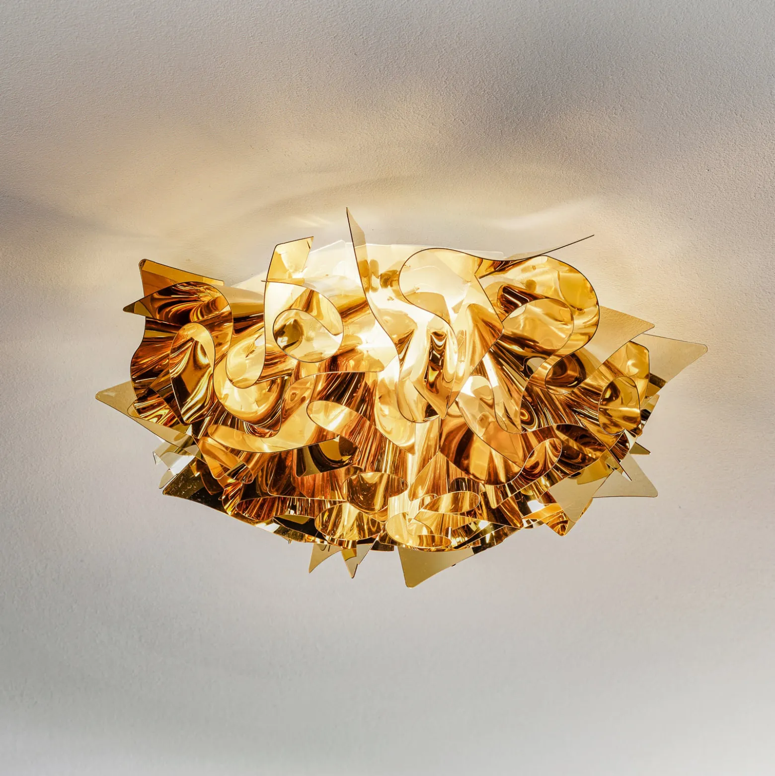 Slamp Veli Mini Design-Deckenleuchte Ø 32cm gold