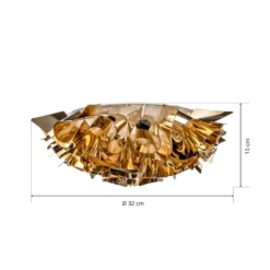 Slamp Veli Mini Design-Deckenleuchte Ø 32cm gold