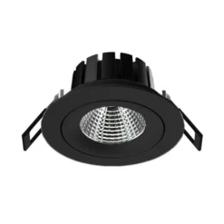 SLC DL04 LED-Einbauleuchte schwarz 3.000 K