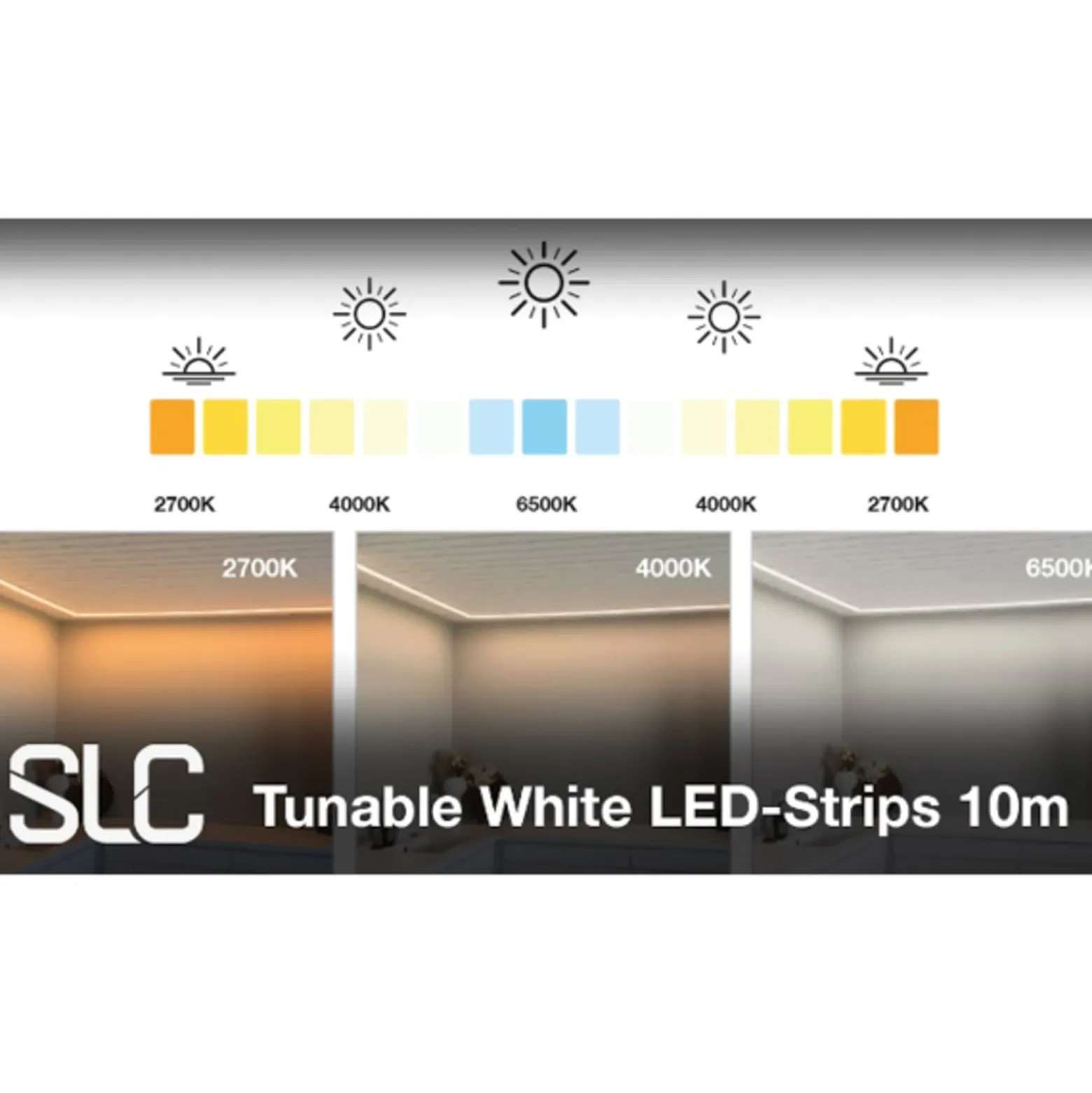 SLC LED-Strip Tunable White 827-865 10m 125W IP54