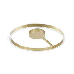 SLV LED-Deckenleuchte One, Ø 60 cm, messingfarben Metall CCT