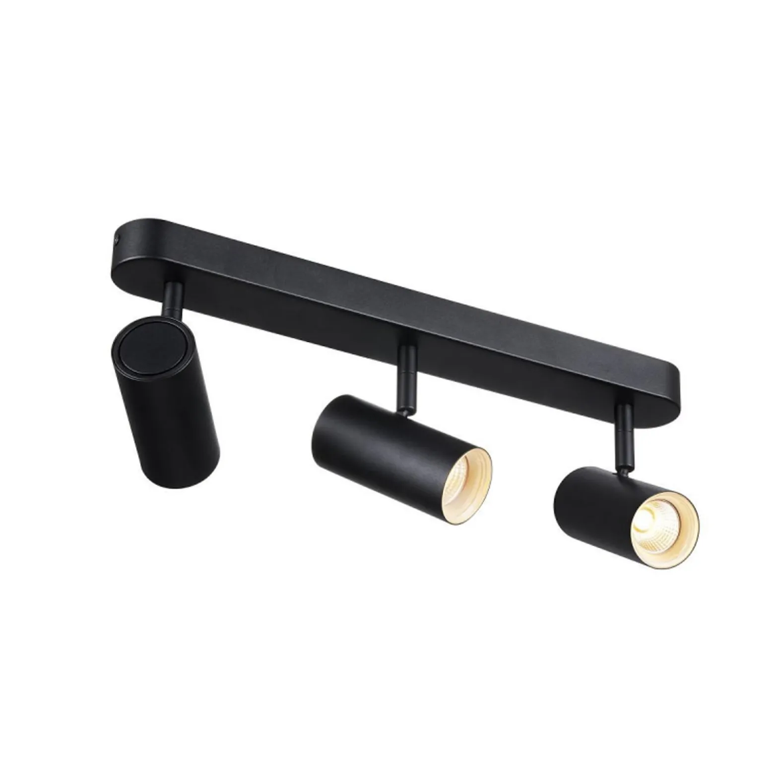 SLV LED-Deckenstrahler Noblo, 2.700 K, schwarz, Länge 40 cm