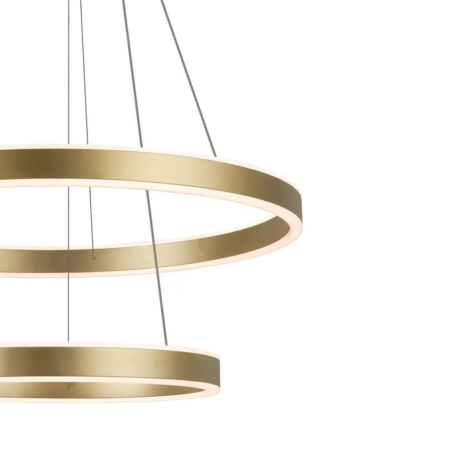 SLV One Double LED-Hängeleuchte, messing, Ø 60 cm