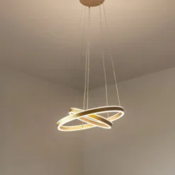 SLV One Double LED-Hängeleuchte, messing, Ø 60 cm