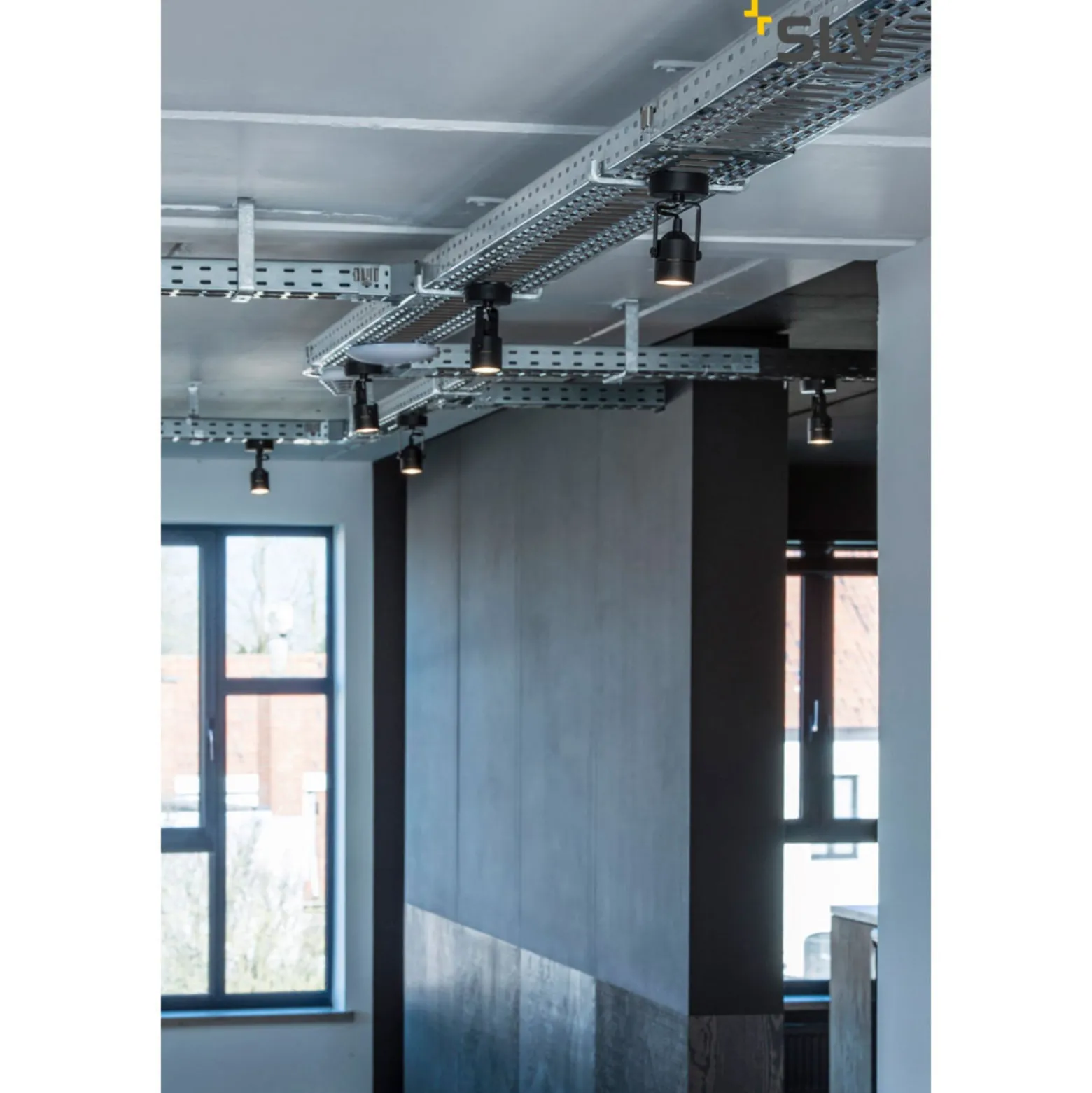 SLV Spot 79 Deckenstrahler 1flg. 230V schwarz