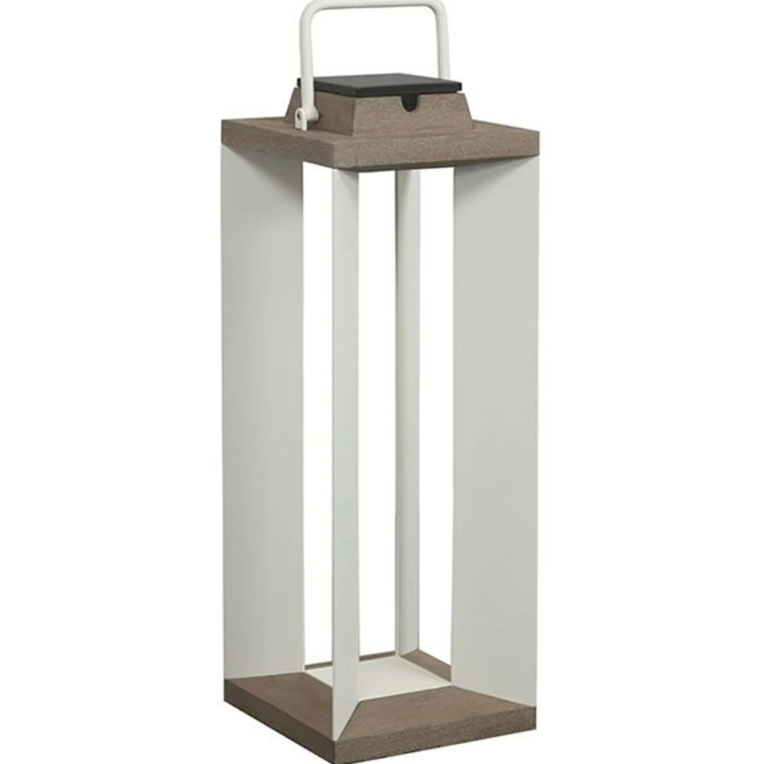 Solarlaterne Teckalu, Duratek/weiß, 65,5cm