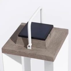 Solarlaterne Teckalu, Duratek/weiß, 65,5cm
