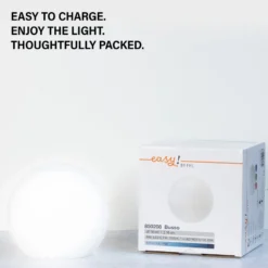 Solar-LED-Akkuleuchte Busso weiß, Dämmerungssensor