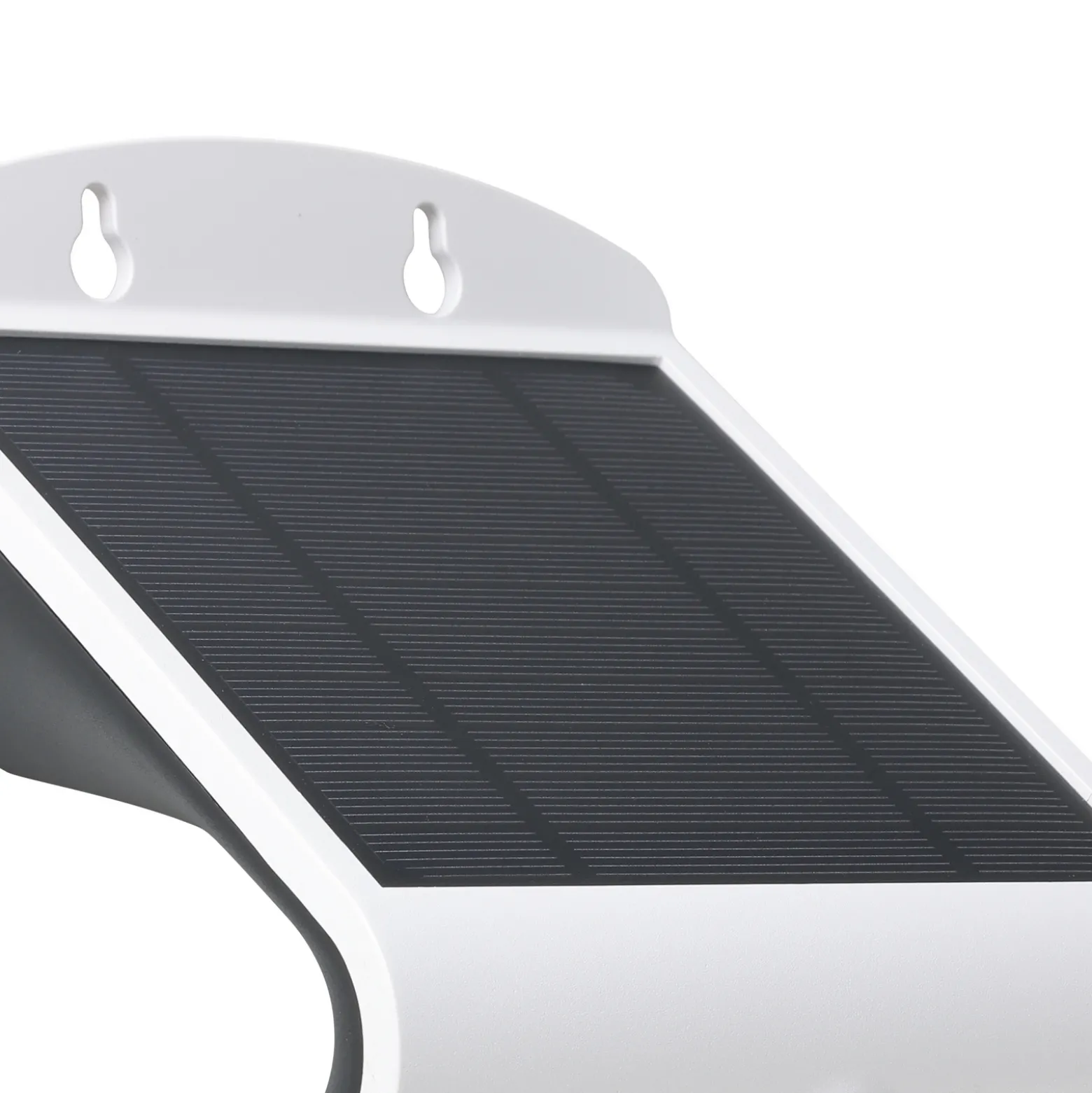 Solar-LED-Wandlampe Lamozzo, weiß, Höhe 21 cm, Sensor