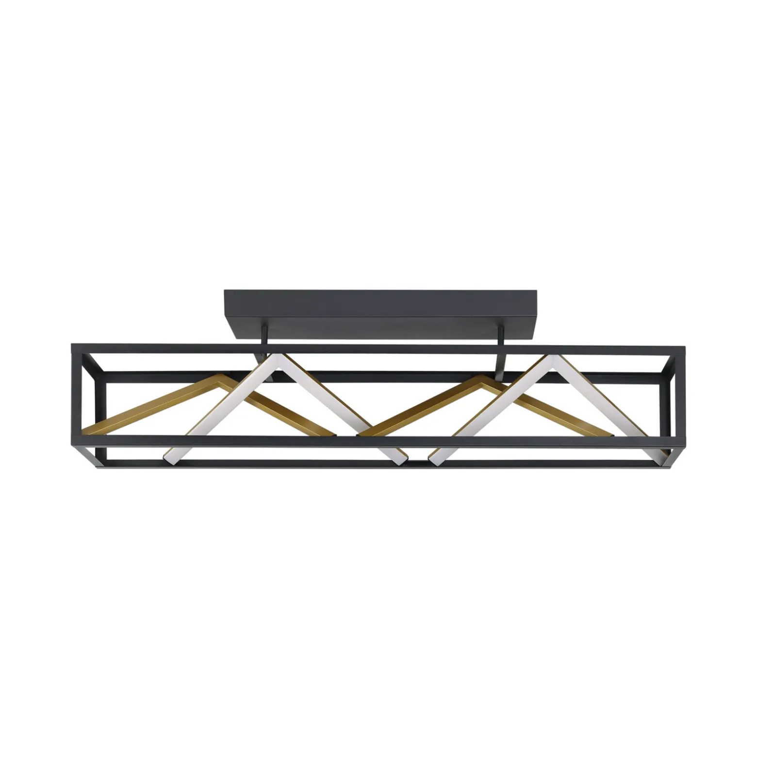 Stars of Light LED-Deckenlampe Penela schwarz/gold 87 cm CCT