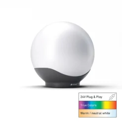 STEINEL LED-Kugellampe C, 40 cm, weiß/anthrazit, IP65, RGBWW