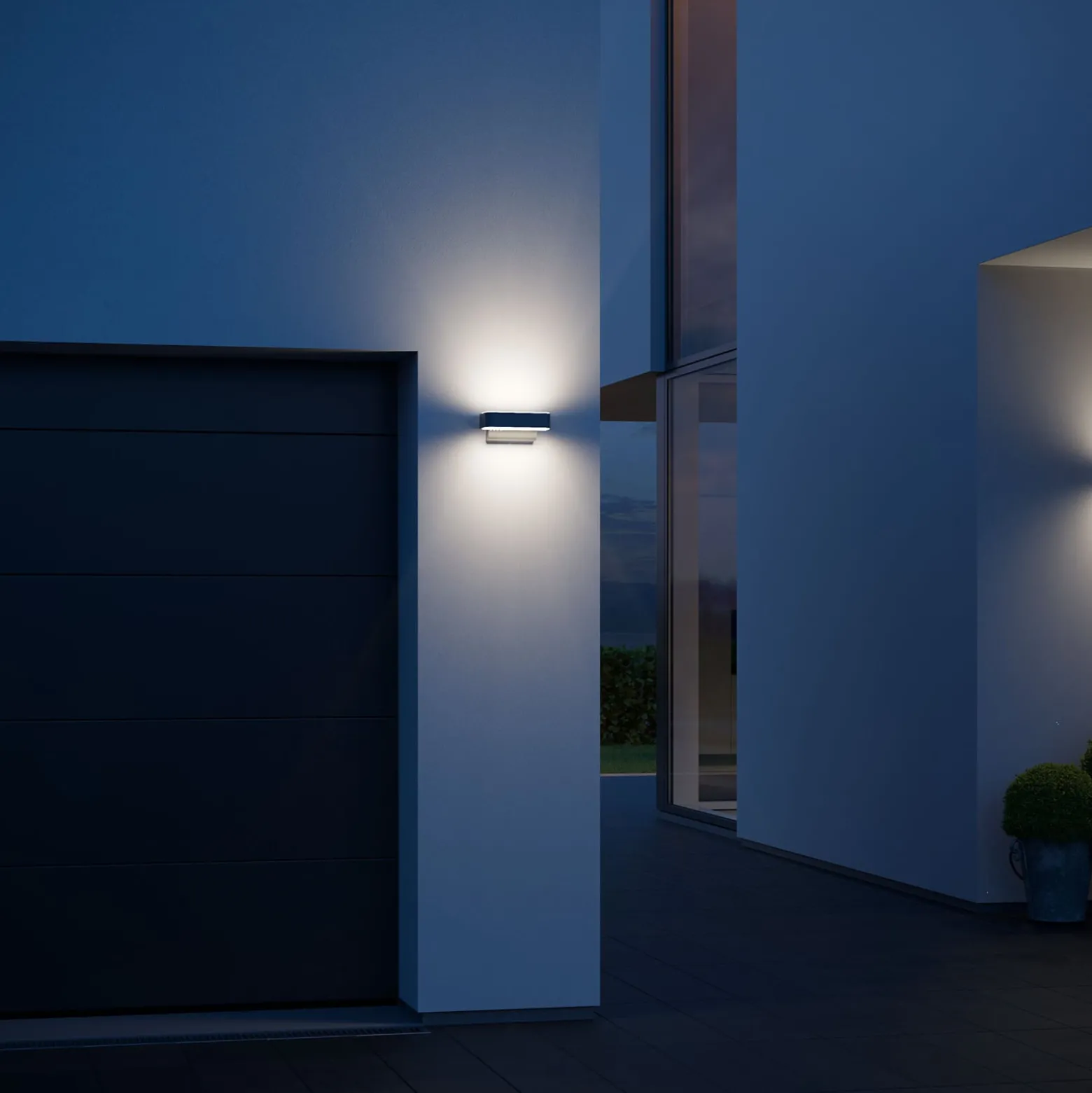 STEINEL L 810 S LED-Wandleuchte, schwarz matt