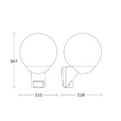 STEINEL L 585 S Sensor-Außenwandleuchte weiß