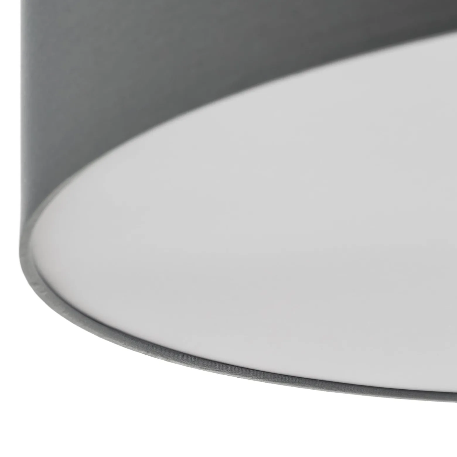Textil-Deckenlampe Andria, 60 cm, hellgrau