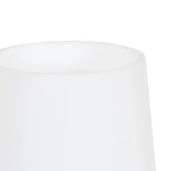 Tischlampe Ancilla, creme, Höhe 26 cm, Metall, Glas, E27