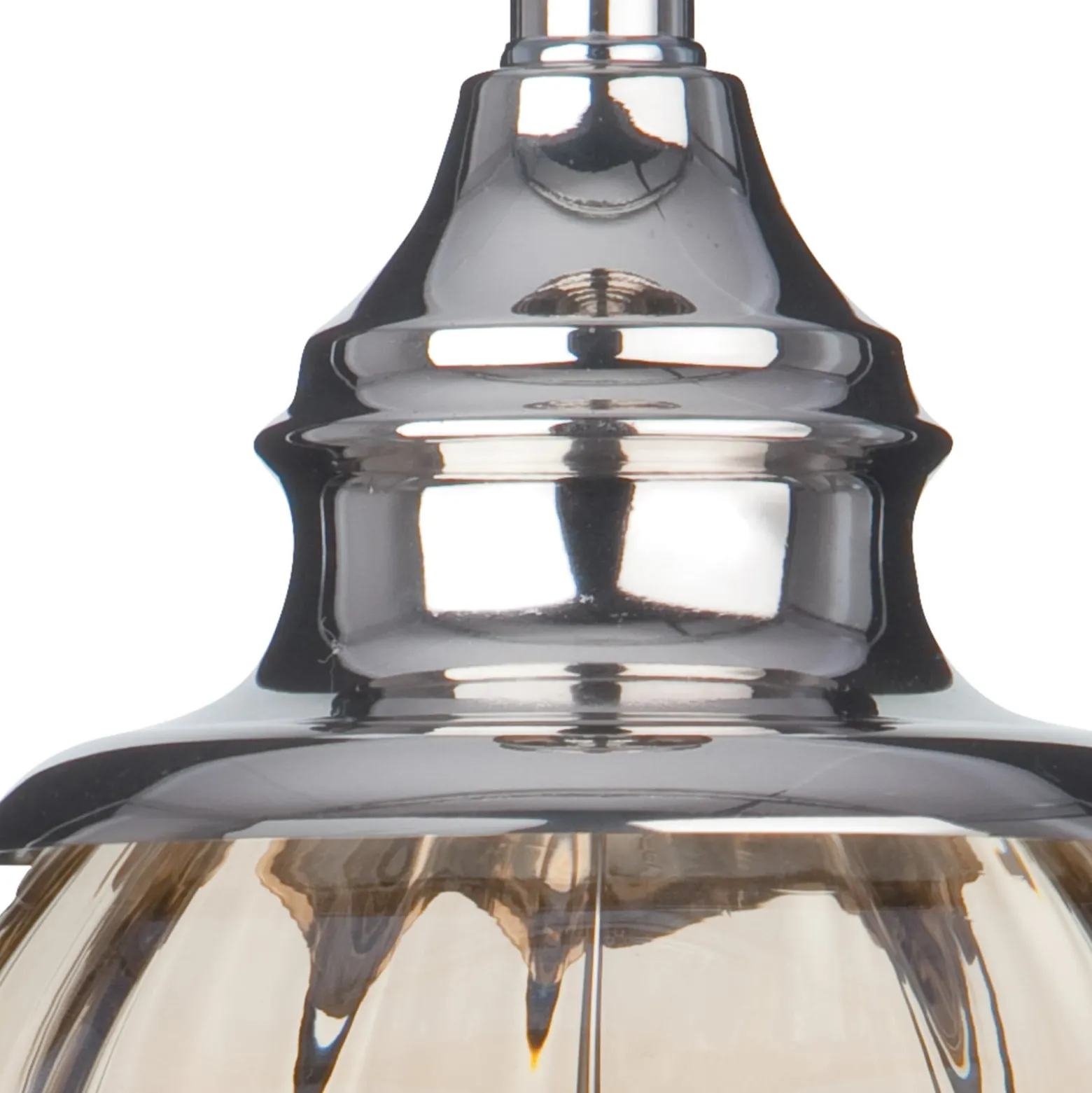 Tischlampe Greyson mit Textilschirm in Braun
