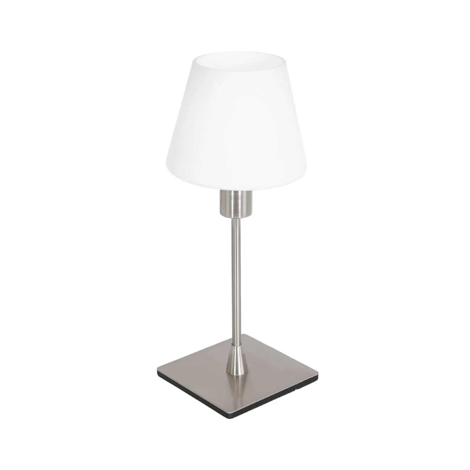 Tischleuchte Ancilla, stahl, Höhe 33 cm, Metall, Glas, E14