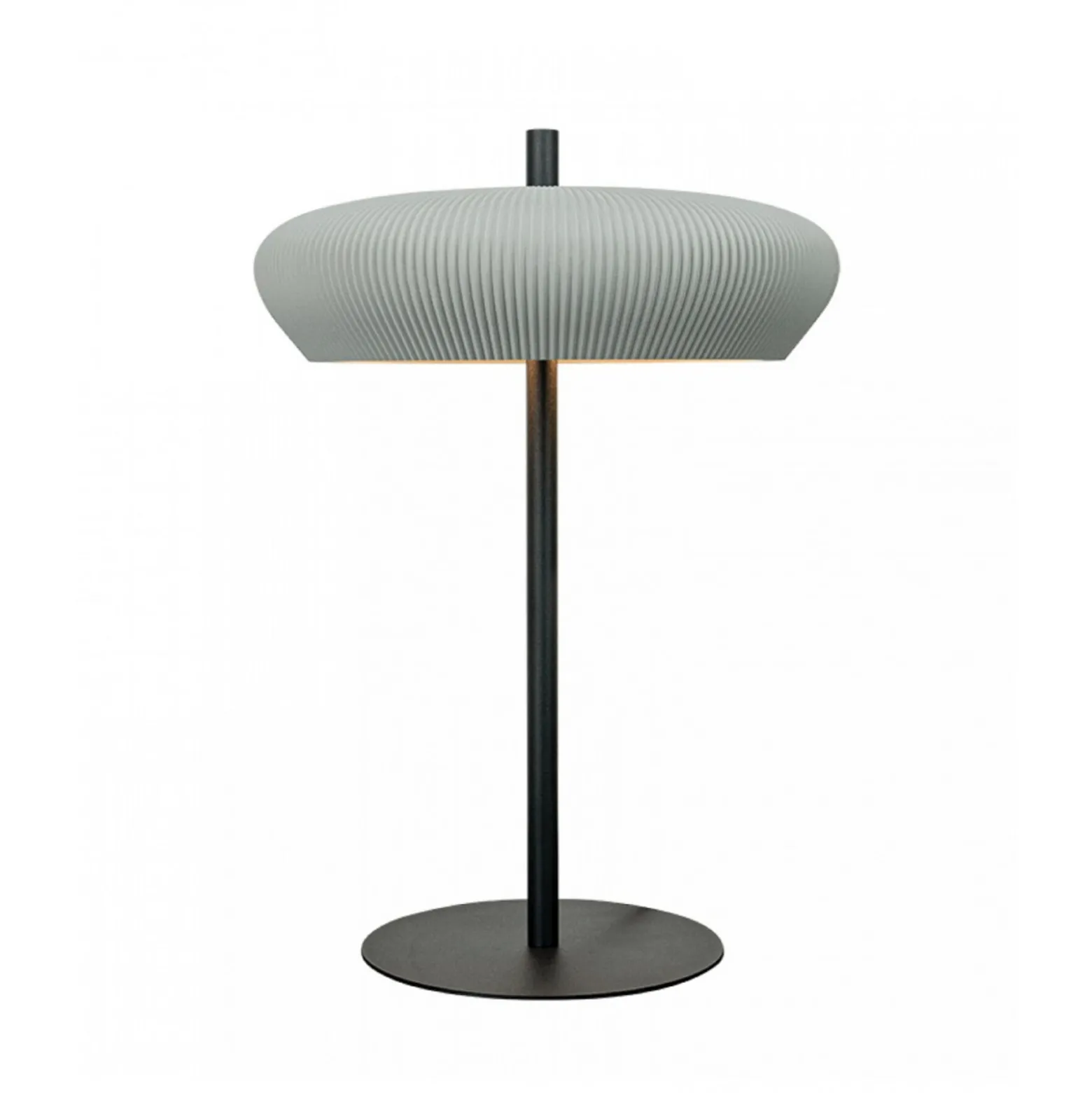 Tischleuchte 2594, grau/schwarz, Höhe 41 cm, Ton/Metall, G9