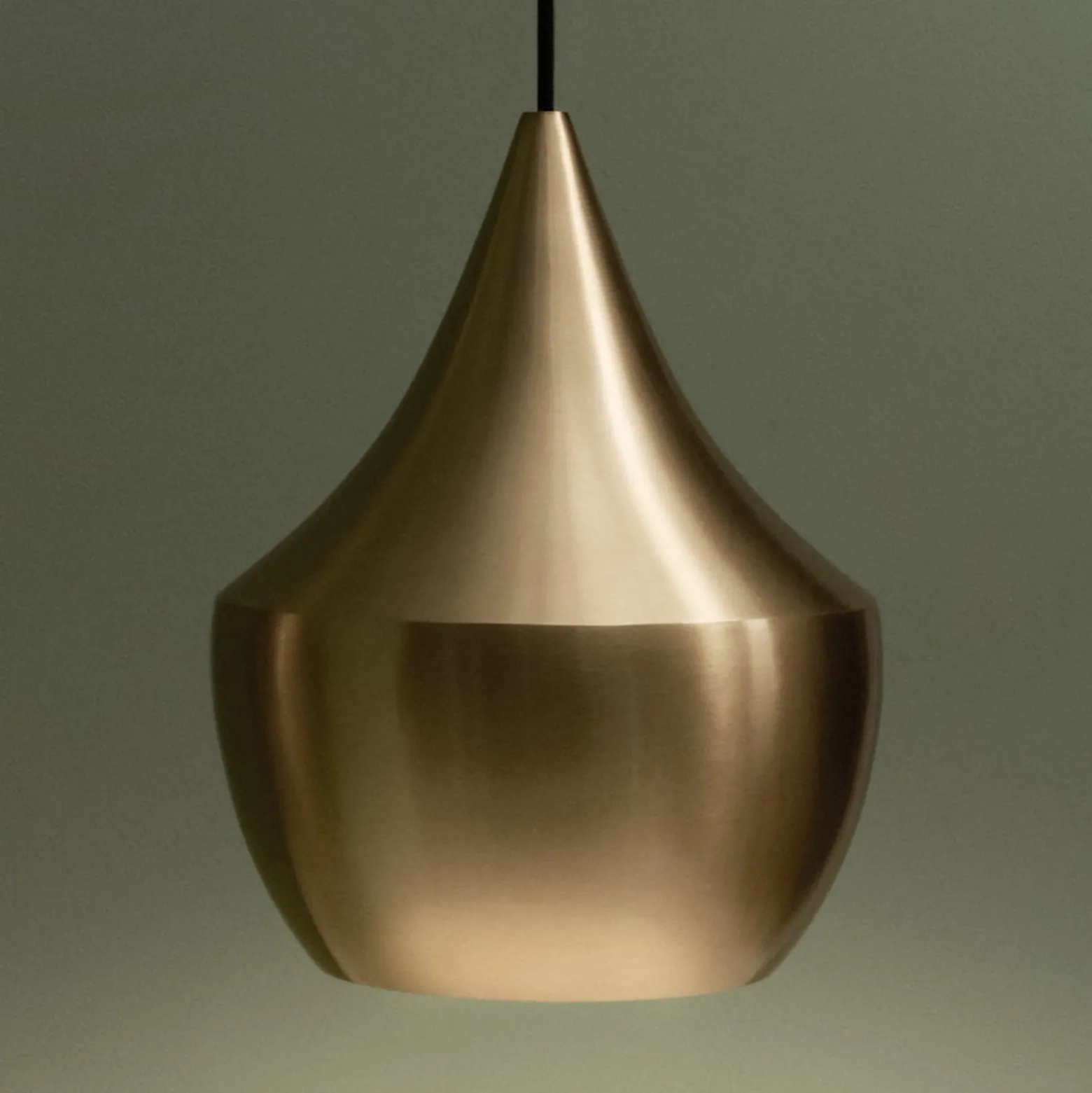 Tom Dixon Beat Fat LED-Pendelleuchte, messing
