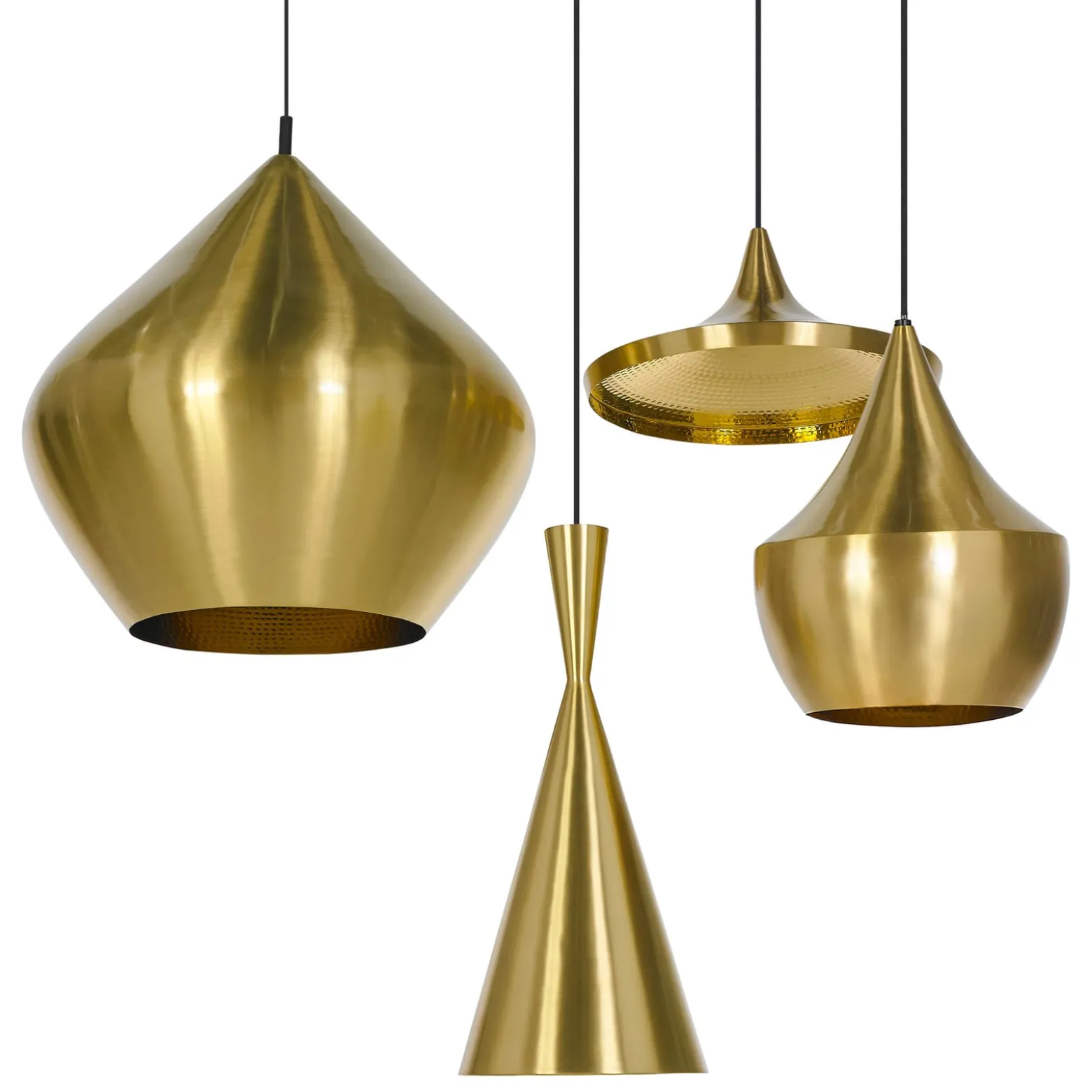 Tom Dixon Beat Fat LED-Pendelleuchte, messing