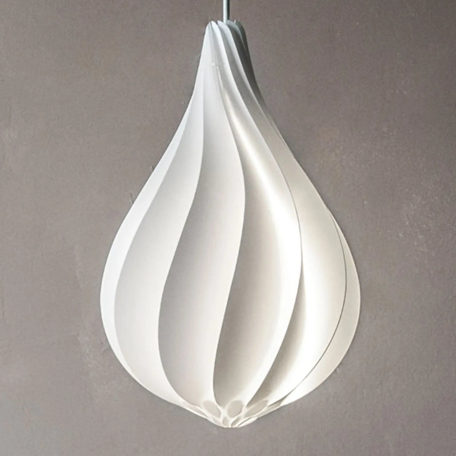 UMAGE Alva Medium Hängeleuchte cord set weiß, 42cm