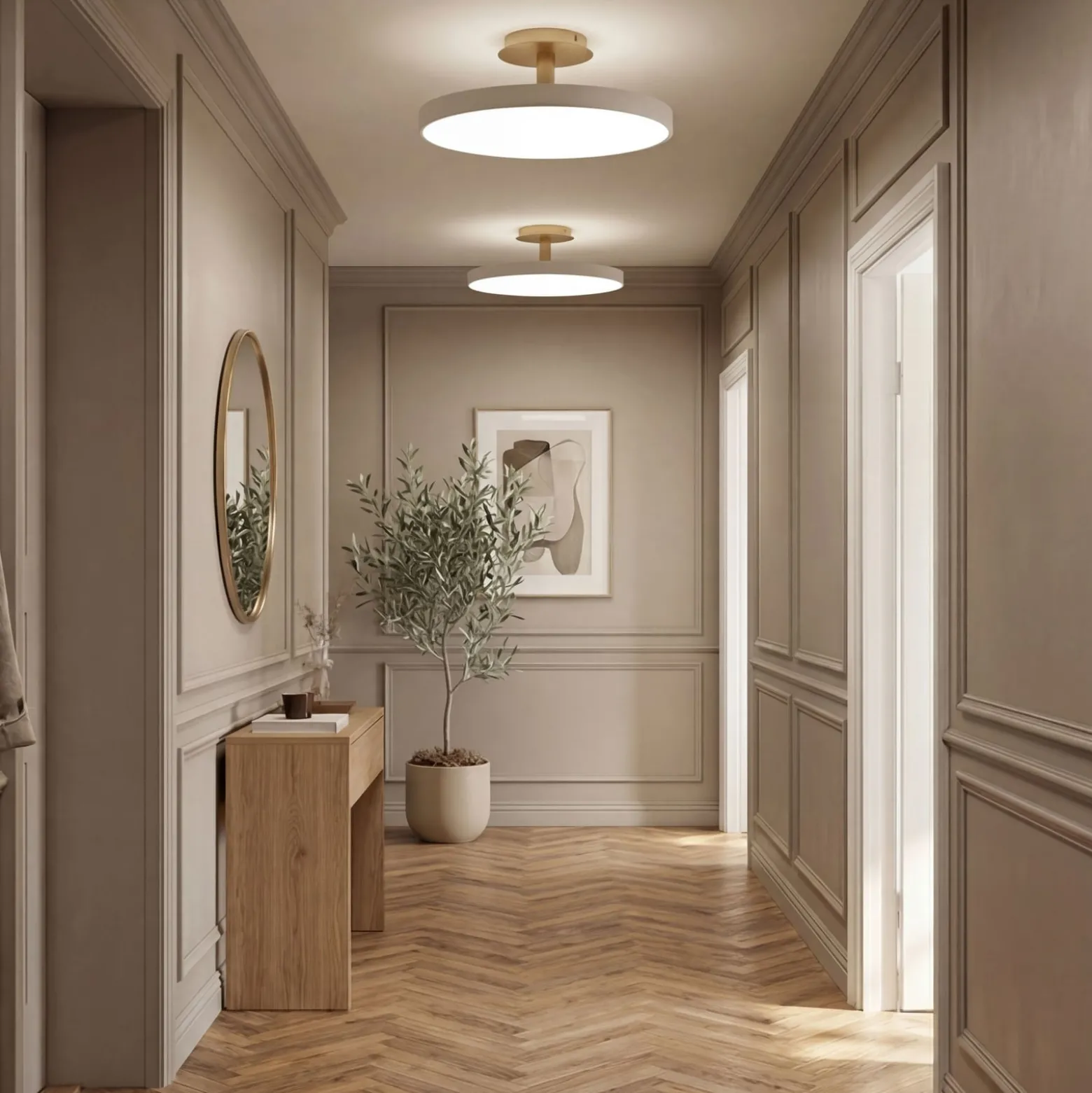 UMAGE LED-Deckenlampe Asteria UP PLUS, perlweiß, Ø 60 cm CCT