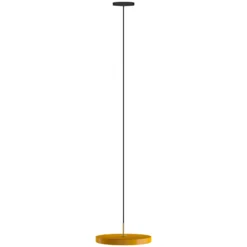 UMAGE LED-Hängelampe Asteria Mini safrangelb/messing Ø 31 cm
