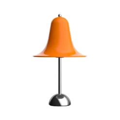 Verpan Tischleuchte Pantop, orange, Höhe 23 cm, Metall, E14