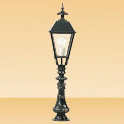 Wegeleuchte Brighton, schwarz, Höhe 95 cm, Metall, IP44