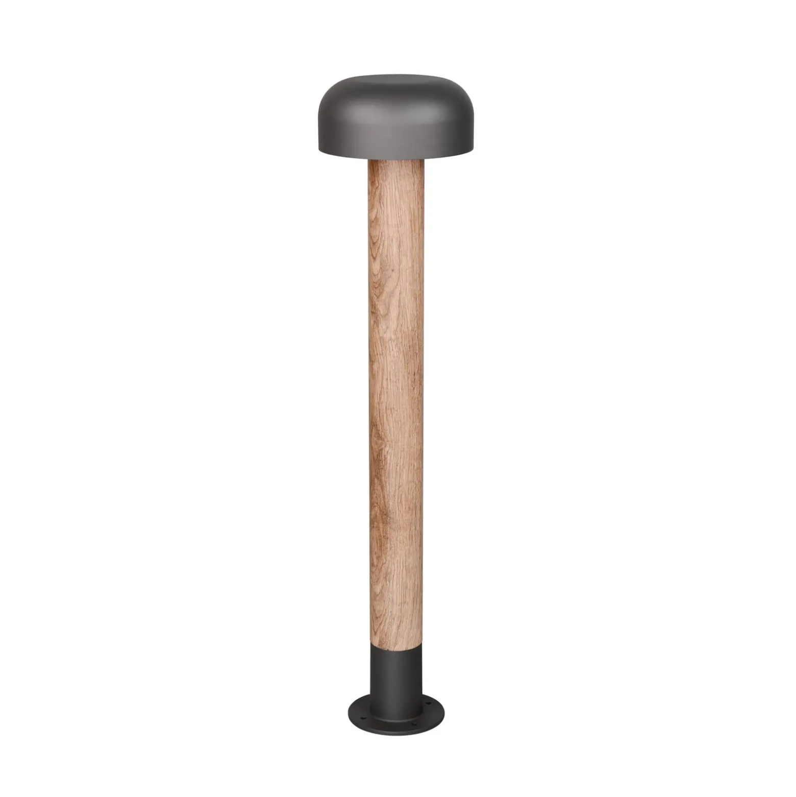 Wegeleuchte FRASER, Holzoptik, Höhe 85 cm, Metall, IP54